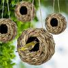 Spherical Round Mouth Bird's Nest Outdoor Garden Courtyard Simulation Decoration Agricultural Pendant