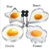 Stainless Steel Pancake Molding Kit Ring Cooking Forms Fried Egg Shaping Gadget