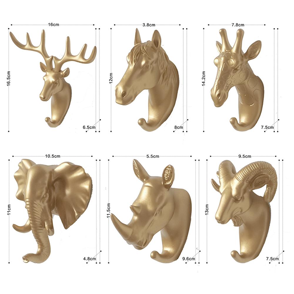 Hanger Keys Creative American Hanging Hook Holder Wall Home Strong Seamless Sticking Hook Decorative Hook Creative Animal