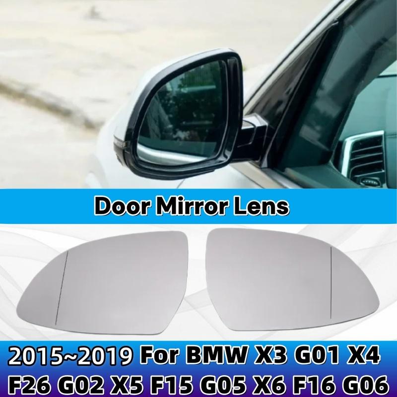 For BMW X3 G01 X4 F26 G02 X5 F15 G05 X6 F16 G06 2015- Heated Glass Lens Wing Rear Mirror Glass Replacement Door Mirror Lens