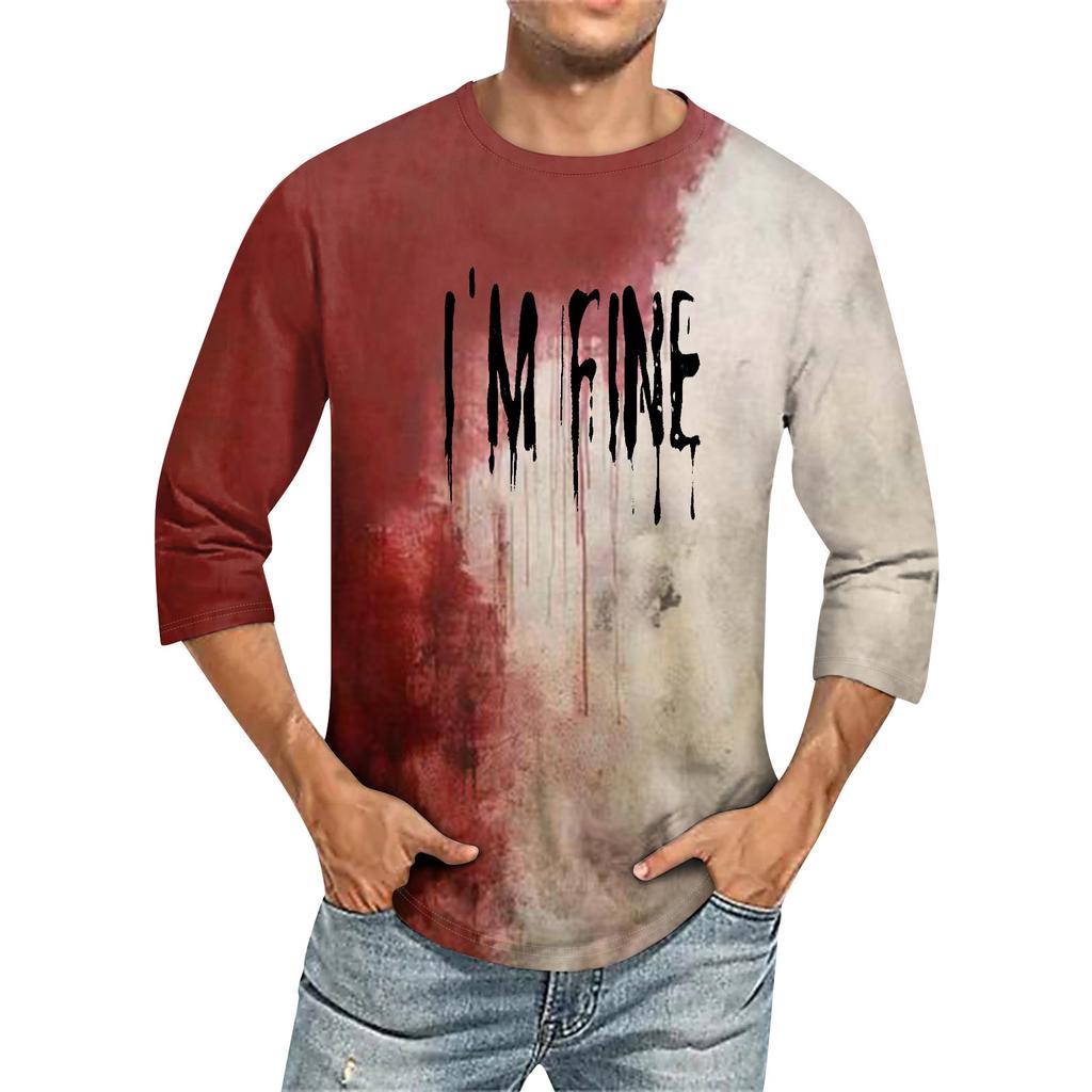 Men's T-shirt T-shirts Graphic Text Pool3D Printing Street Casual Short Sleeve Printed Clothing Basic