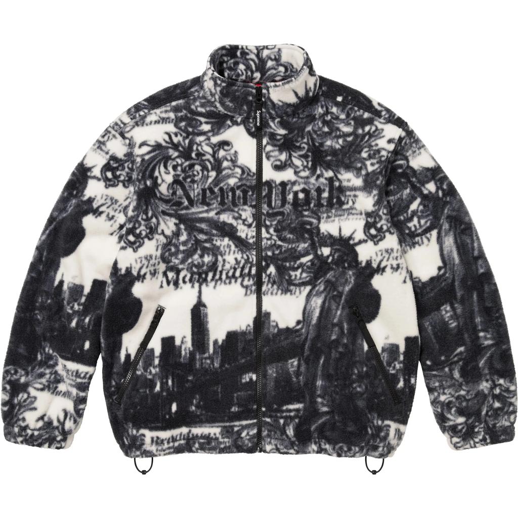 Supreme New York printed fleece jacket SUP-FW25-078