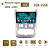 1 + 16 ГБ 2 Din Android радио автомобильное мультимедийное авторадио для Renault Logan 1 Sandero Dacia Duster 2009-2015 мультимедийная GPS-навигация