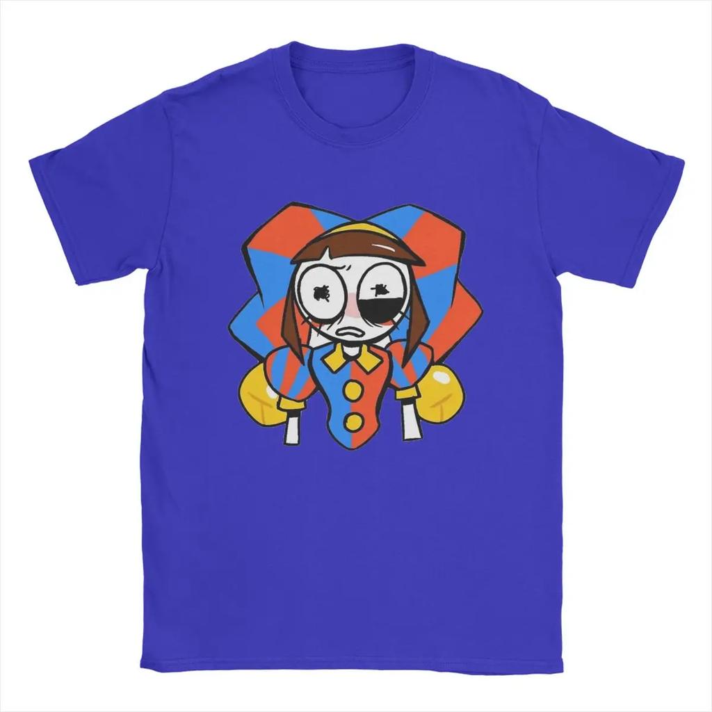 The Amazing Digital Circus T-Shirt Men Pomni And Jax Cool Cotton Tee Shirt Round Neck Short Sleeve T Shirts Summer Clothing