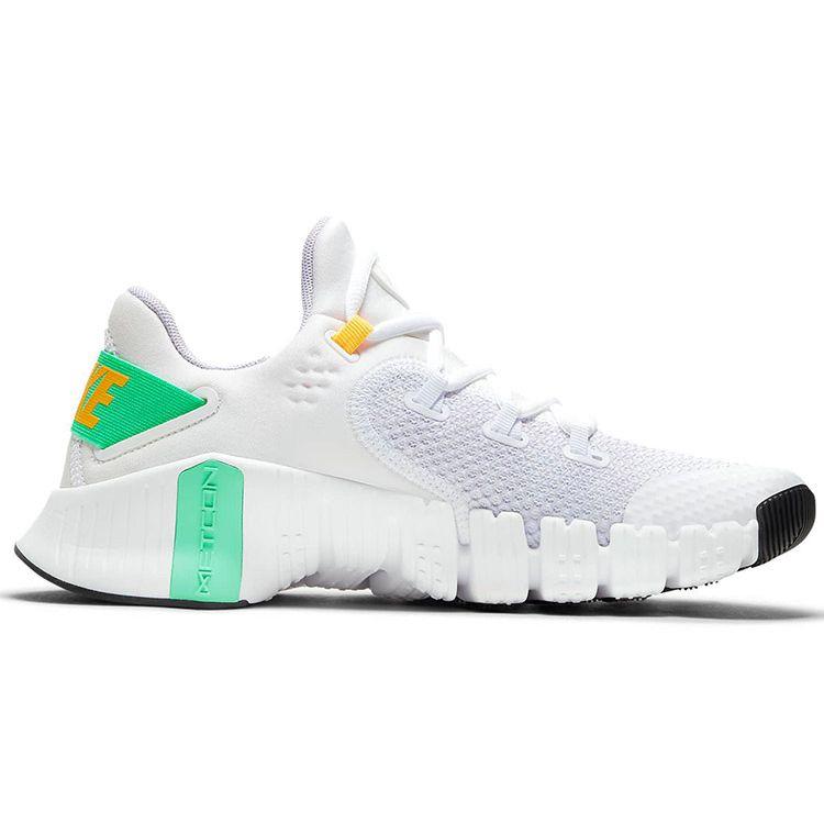 Nike Бесплатные женские кроссовки Metcon 4 White Green Glow Dark-Smoke-Grey Infinite-Lilac CZ0596-135