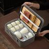 Ru Kiln Kung Fu Tea Set, a Complete Set of Teapots, Cover Bowls, Teacups, High-end Gift Boxes, Business Gifts, New Portable.