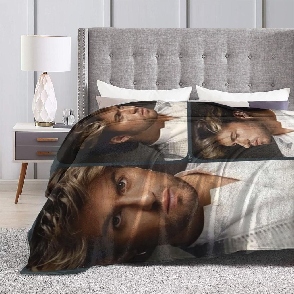 Плед-коллаж George Michael Качественное Теплое Мягкое Постельное Белье Пледы Зимний Детская Гостиная Эстетичное Покрывало