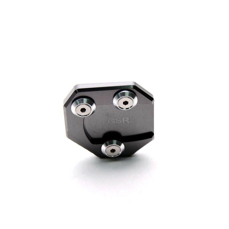 Suzuki GSR Off-road Motorcycle Accessories: Enlarged Footpegs & Kickstand Pad