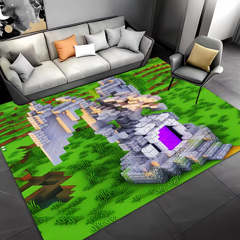 1pc Minecraft5 Entrance Mat, Non-Slip Mat Area Rug,Room Decor, Outdoor Decor, Kitchen Rug,Doormat - Machine Washable, Easy to Clean