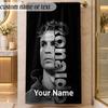Beach TowelCristiano Ronaldo Custom Name Text Personalized Soft Towel for Beach Pool Indoor Home Decor Gift