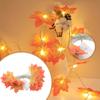 Decorations Wreath, Maple Leaf String Lights 10 LEDs, Decorations, Suitable For Home Holiday Wreath Indoor
