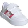 Adidas Breaknet 3.0 Versatile Comfortable Classic Durable Toddler Shoes Baby Shoes White Fusion-Pink Clear-Pink JS3676
