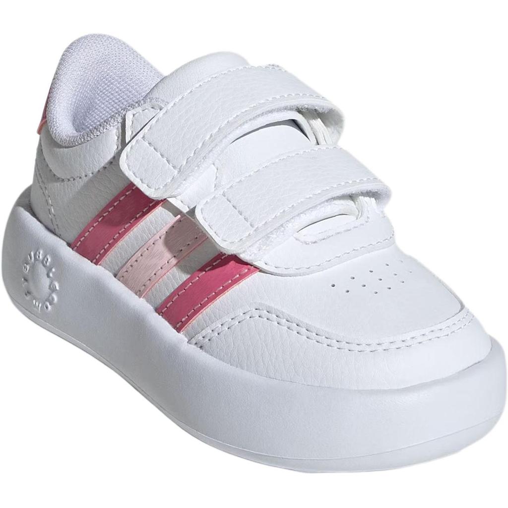Adidas Breaknet 3.0 Versatile Comfortable Classic Durable Toddler Shoes Baby Shoes White Fusion-Pink Clear-Pink JS3676