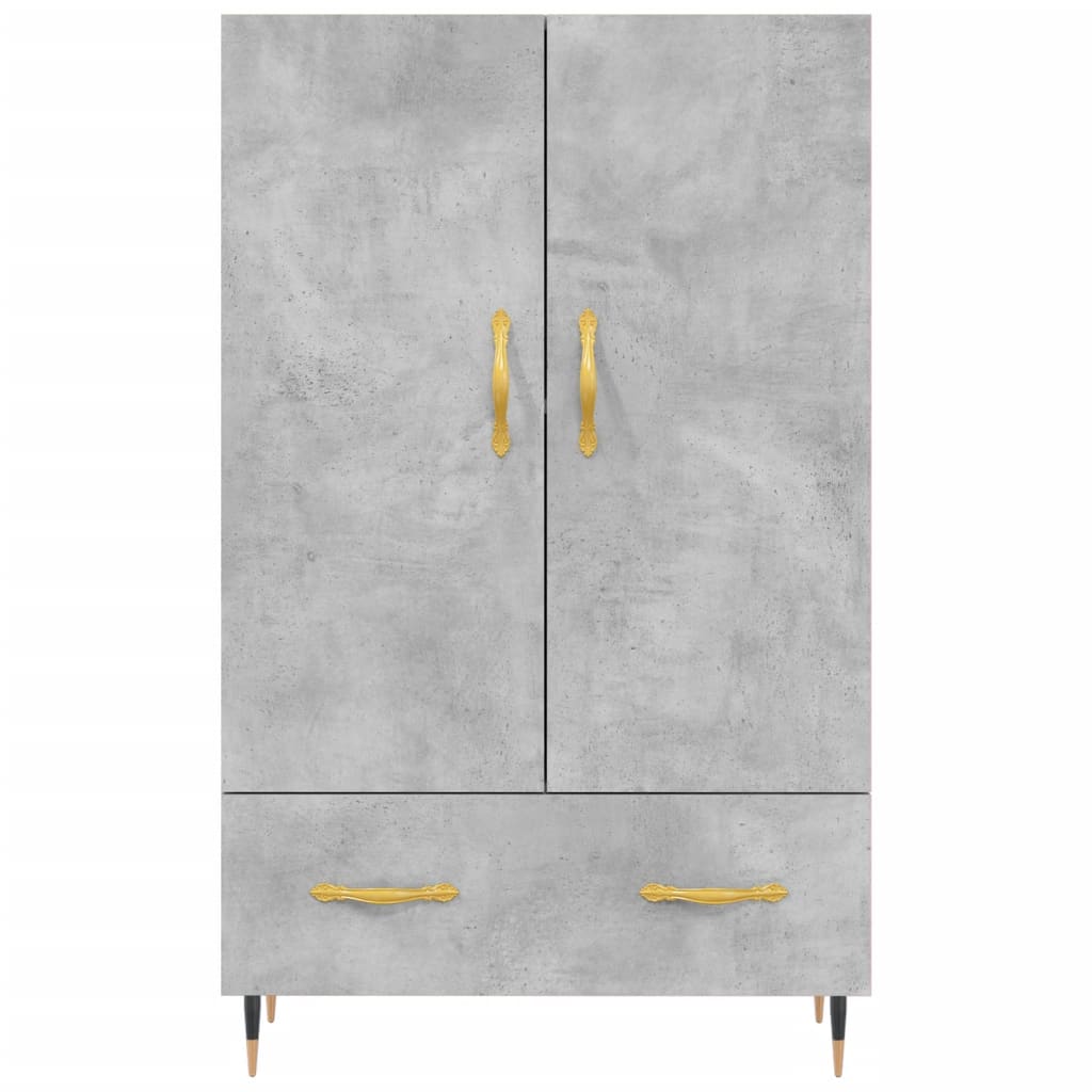 vidaXL Highboard Betongrau 69,5x31x115 cm Holzwerkstoff
