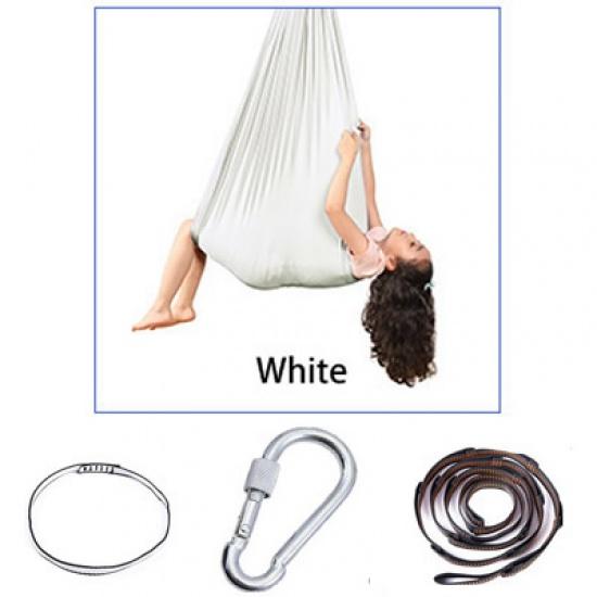 150x280 см, полный комплект, детское домашнее подвесное сиденье-качели, гамак для йоги, фитнеса, нейлоновая эластичная терапия, обёрточная бумага для объятий, воздушная йога