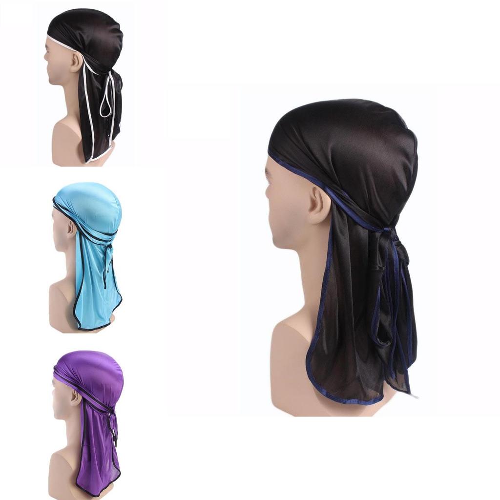 Высококачественная унисекс шелковая дурага бандана шапка с длинным хвостом для максимального комфорта