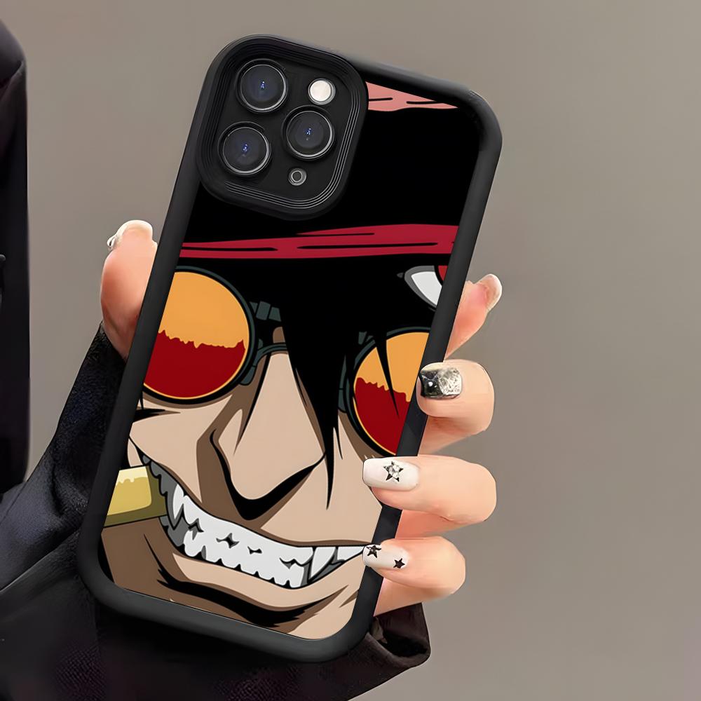 Чехол для телефона Hellsing для iPhone 17 Air 16 E 15 14 Plus 13 12 11 Pro Max Черный Небесный Глаз Ступенчатый Защитный Чехол