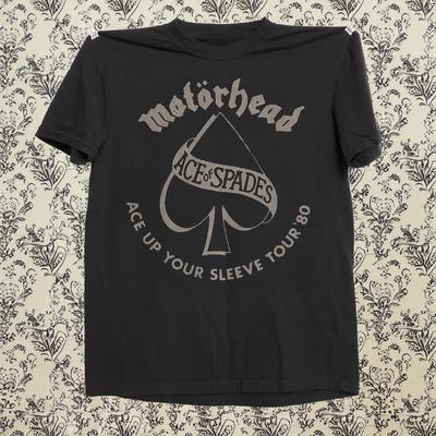 Motorhead Ace Up Your Sleeve Тур 80 Черная Хлопковая Футболка Размер S5XL Унисекс Футболка