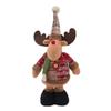 Рождественская стоящая плюшевая кукла-олень с телескопическими ногами