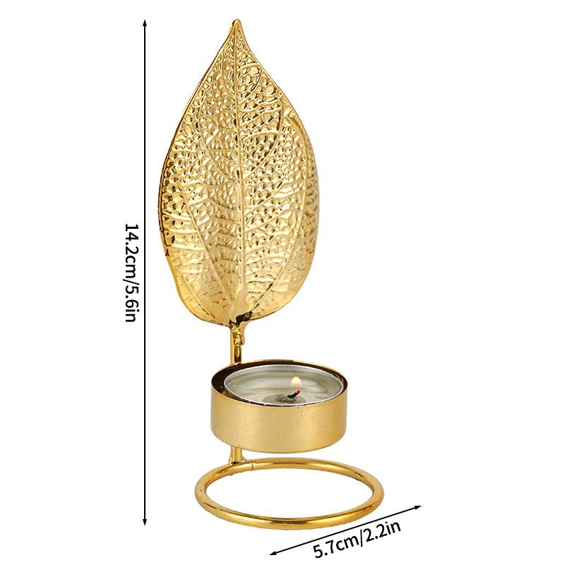 Ramadan Candlestick Home Decor Eid Mubarak Candle Holder Table Ornament Muslim Festival Party Crescent Moon Star Decor