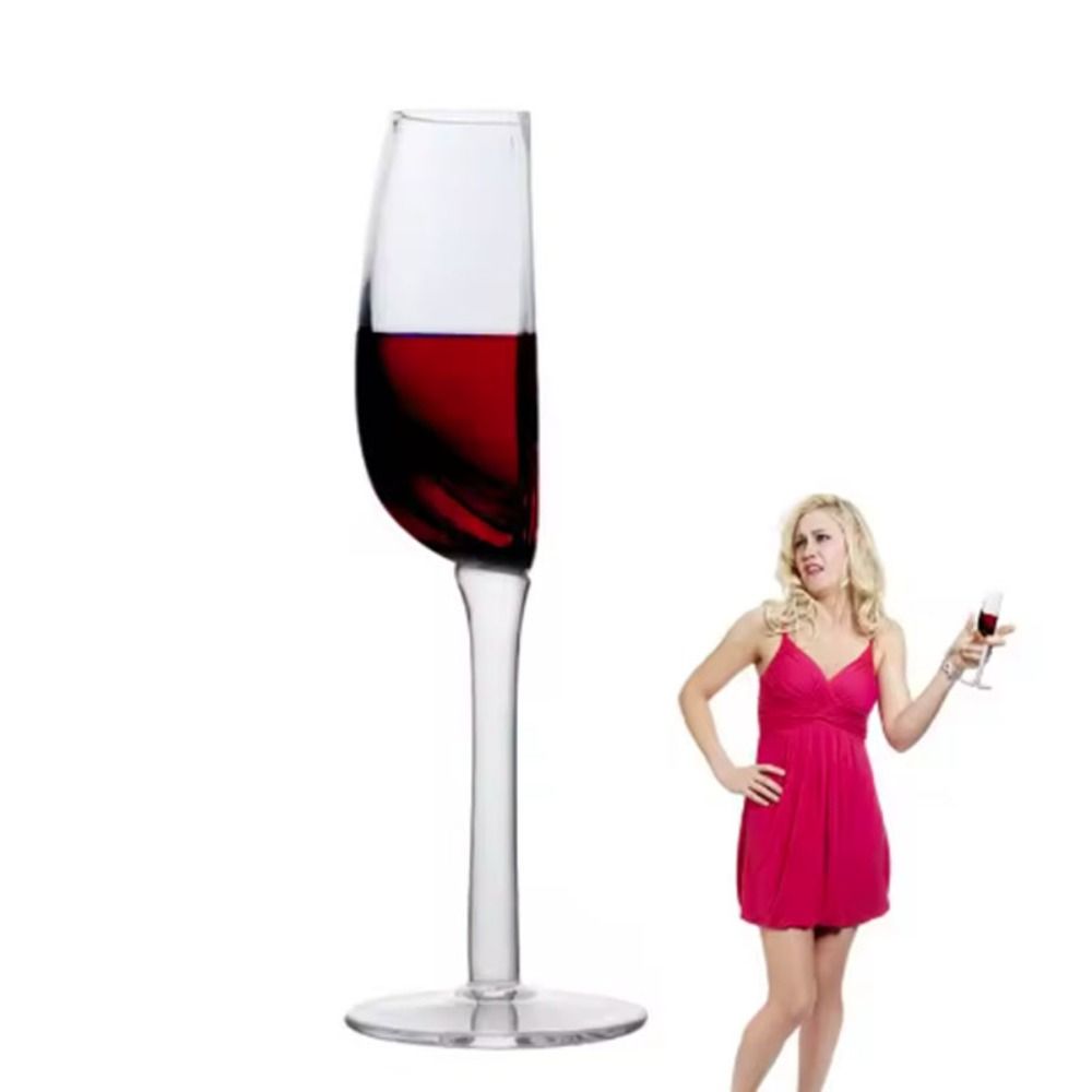 Creative Clear Half Wine Glass Long Stemmed Vintage Half Goblet 140ml Champagne Glasses Pub