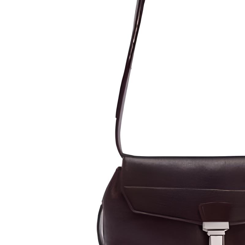 Lemaire Cow Leather Shoulder Bag Small Women's Dark Purple BG0084 LL0067-851