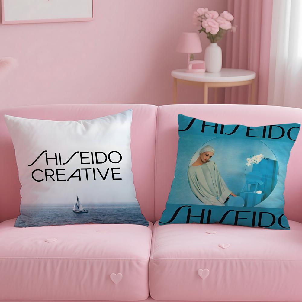 Классический бренд уходовой косметики Shiseido Чехол-наволочка для подушки Cushion Cover Soft & Easy-Wash – Универсальный для дивана, кровати, путешествий и офиса