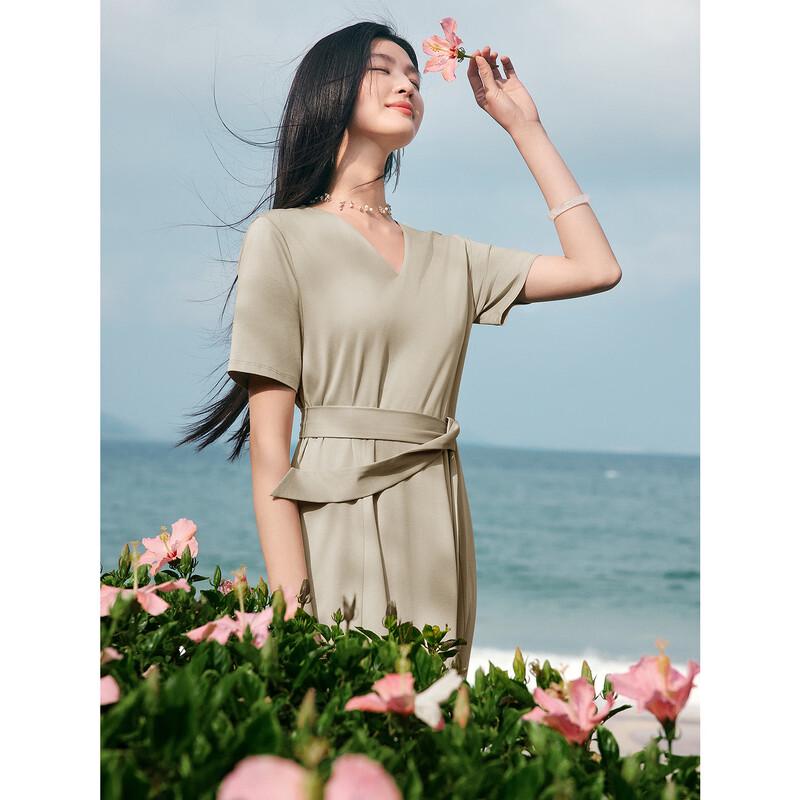 Jozi Annaco 2025 Летнее Минималистичное Платье из Лиоцелла и Мерсеризованного Хлопка