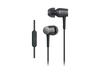 Sony earphones in with remote control and charcoal black B h.ear MDR-EX750AP High-resolution compatible, in-ear type, microphone, MDR-EX750AP