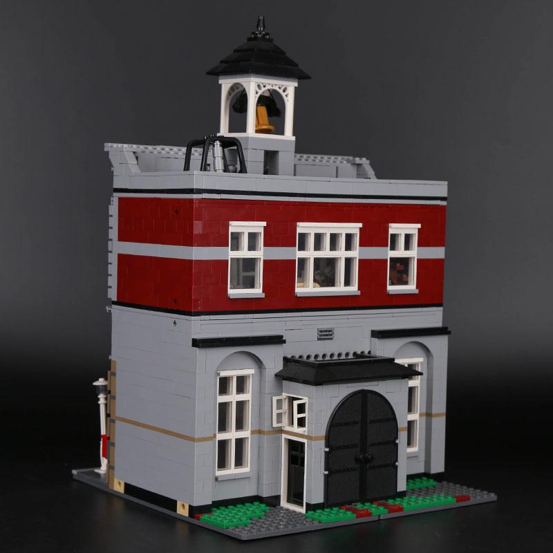 Городская улица Пожарная бригада Ратуша Строительные наборы Блоки Кирпичи 2300 шт + Детский подарок