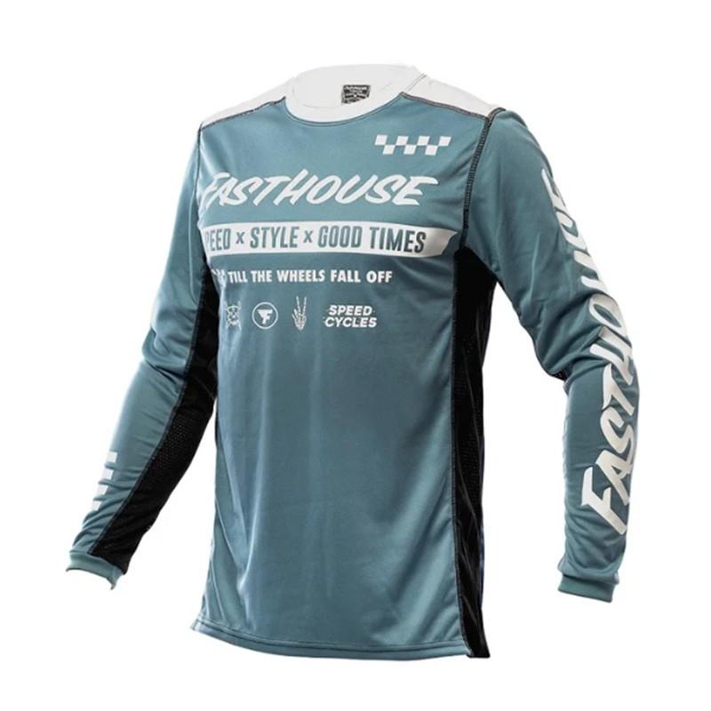 FASTHOUSE Motocross Riding T-Shirt Men Women Quick-Dry Breathable Mesh Cycling Apparel Outdoor Sports