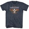 Weezer Eagle Navy Heather Adult T-Shirt