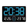 Digital Wall Clock Home Decor Large Display Humidity Display 12/24 LED Alarm