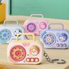Can Record Musical Retro Tape Recorder Keychain Recording Music Box Pendant  Backpack Pendant