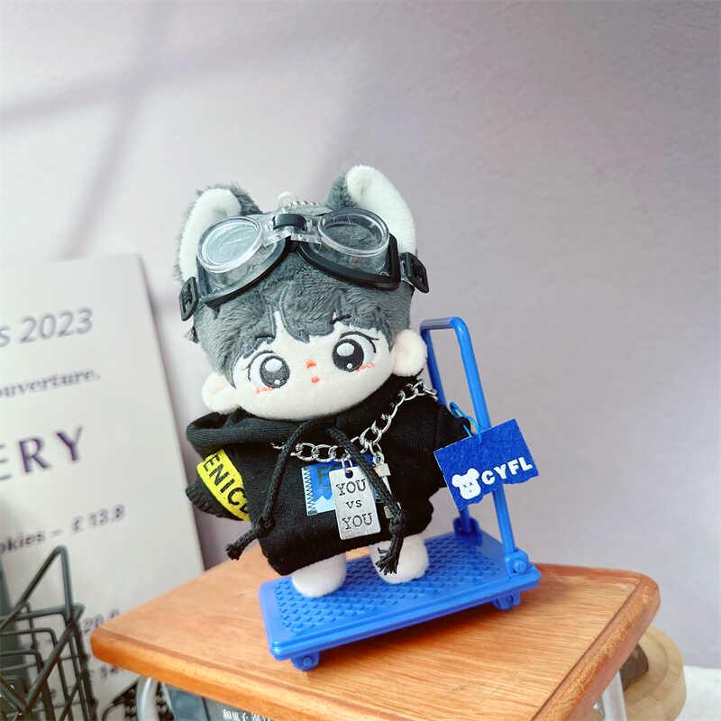 Повседневный наряд для куклы-мальчика: Хлопковый свитер и очки для кукол 10-20 см