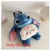 Soft Girls Cartoon Plush Backpack With Zipper Closure For Travel Casual