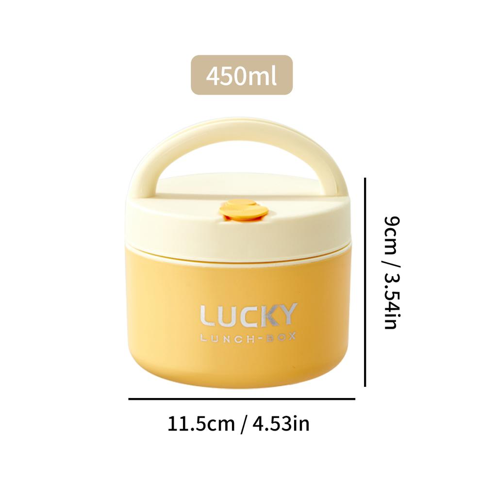 Ceramic Lunch Box Portable Insulated Food Storage Container With Lid Microwave Bento Box Sealed Leak Proof Food Jar
