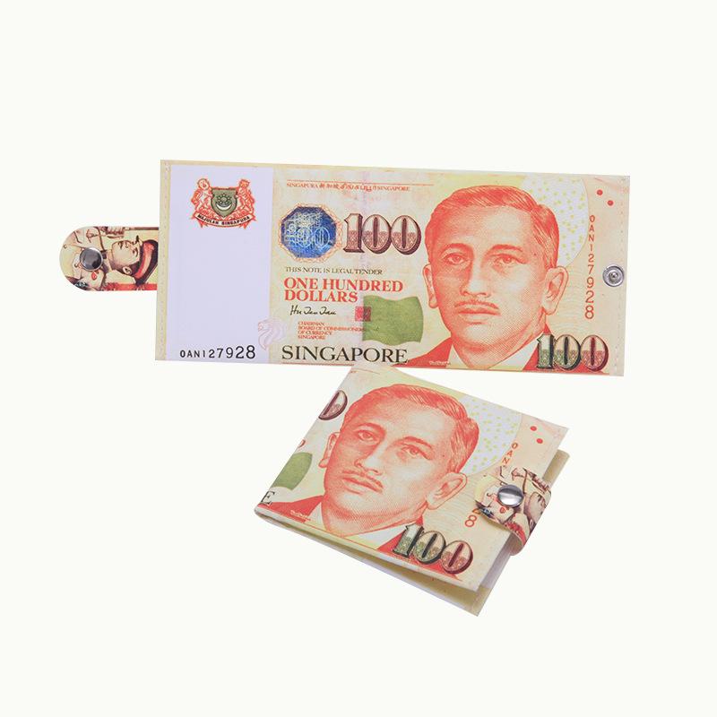 16 стилей, мужской кошелек, ультратонкий кошелек Billeteras Para Hombr, короткий кошелек с рисунком банкнот, унисекс, кошелек для монет, кошелек для женщин