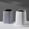 10L Double Layer Kitchen Trash Can Modern White And Gray Waste Baskets Without Lid Bathroom Trash Garbage Bin Rubbish Container