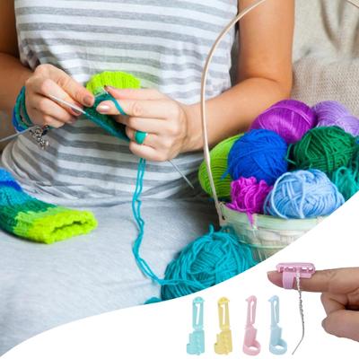 Кольцо-направляющее для пряжи Инструмент для натяжения пряжи для вязания крючком Регулируемое кольцо-направляющее для пряжи