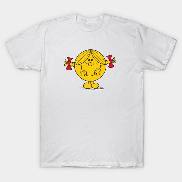 Asian Size Men Black Print T-shirt Little Miss Sunshine No-Cut Heat Transfer Print Cotton Tshirt