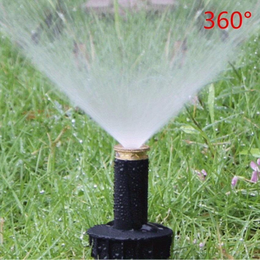 1Pc Automatic Pop Up Sprinklers 90/180/360 Degree Irrigation Watering Tool Garden Spray Nozzle Lawn Watering Sprinkler Head