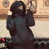 Осенне-зимняя куртка-худи на молнии в стиле ниндзя, унисекс для мужчин и женщин, с дизайном маски, холодная культура, спортивная одежда