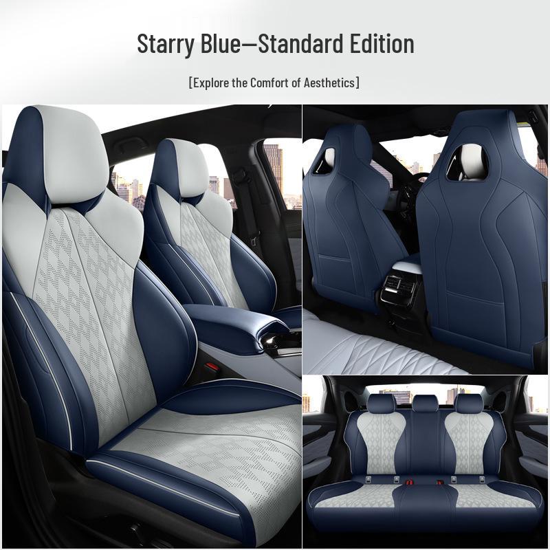 Чехол на сиденье BYD Seal: Перфорированная, Дышащая, Роскошная, Подушка-полупакет для всех сезонов.