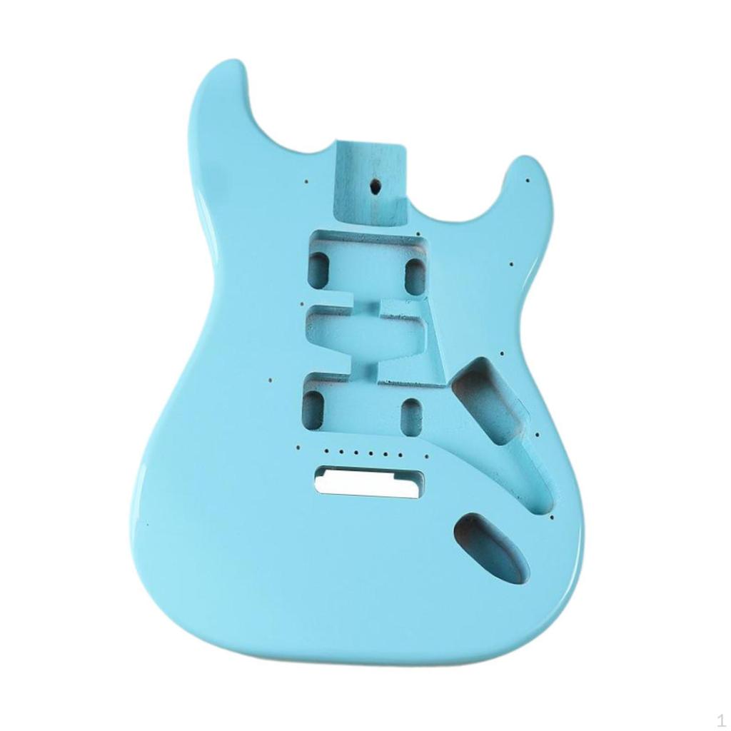 Electric Guitar Body Unfinished Barrel Assembly Elegant Wood Enthusiast Instrument Accessory