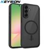 KEYSION Магнитный чехол для телефона Samsung A56 5G A36 A26 Силикон+ПК Матовый Полупрозрачный Прозрачный Противоударный Чехол для Galaxy A16 4G 5G