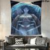 Ranni Tide Wall Hanging Printed Fabric Blanket Decorative Tapestries for Bedroom Living Room Home Decor