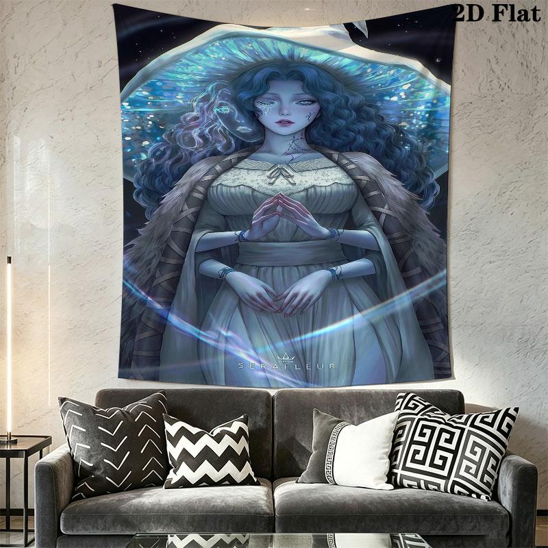 Ranni Tide Wall Hanging Printed Fabric Blanket Decorative Tapestries for Bedroom Living Room Home Decor