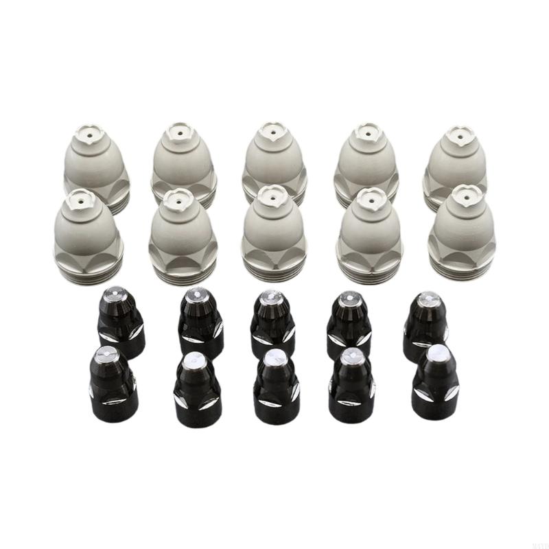 10PCS Professional Plasma Cutting Tip Nozzle with Thermals Protections Coating for Automotive Repair M4YD