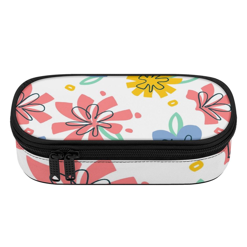Pen Case Multi Compartment 300D Polyester Zipper Closure with Pen Slot Board Mesh Pocket and Large Storage Section for Boys Girls